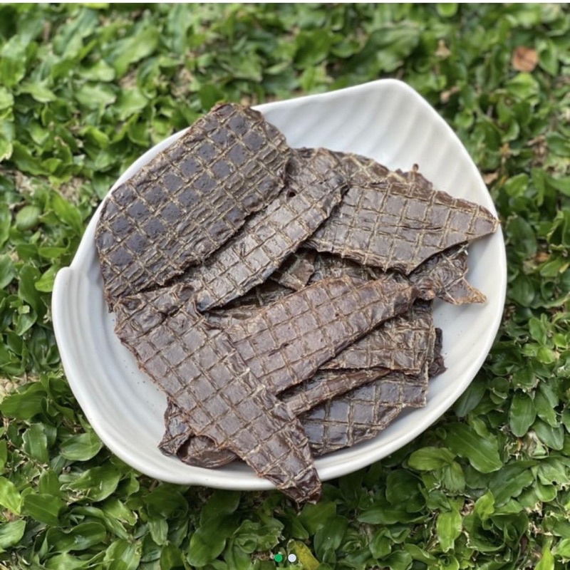 Rocky dehydrated pork liver jerky