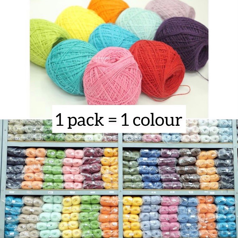 Benang Rajut katun bali cotton crochet pak besar Benang Rajut katun bali cotton crochet pak besar