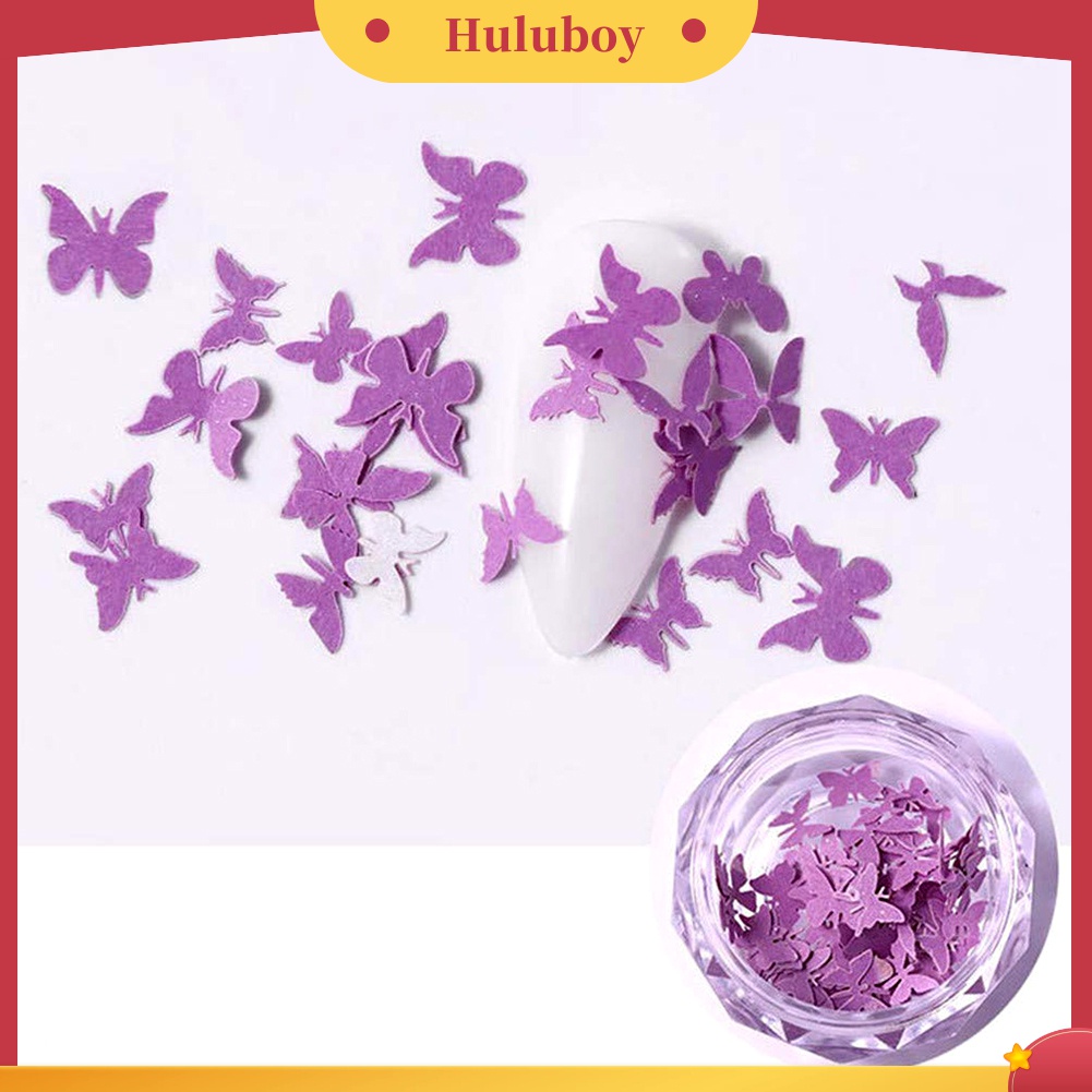 Huluboy Huluboy♡ Stiker Kupu-Kupu Mini Untuk Dekorasi Manicure DIY