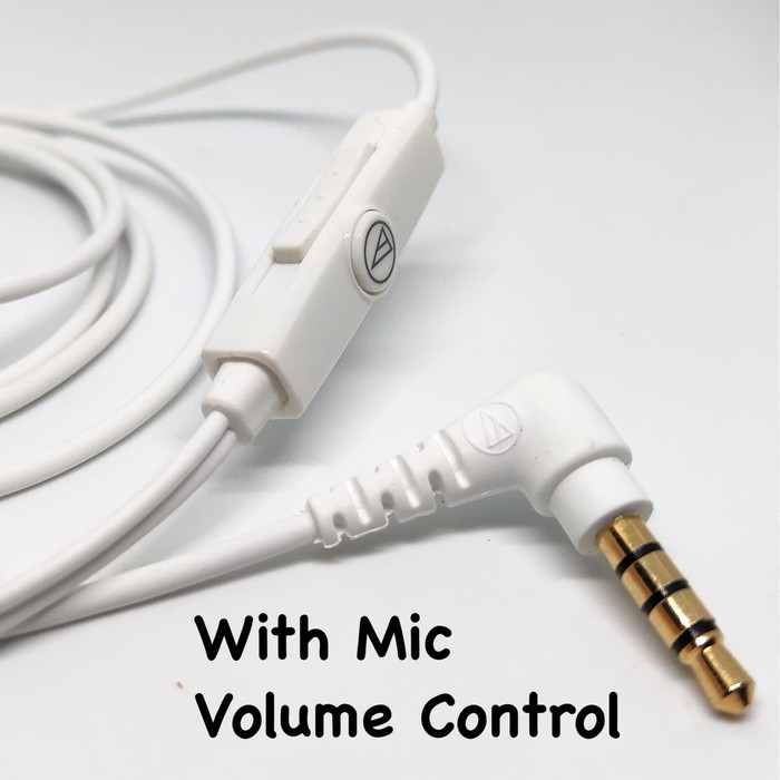 Original Audio Technica Earphone Cable With Mic Volume Control