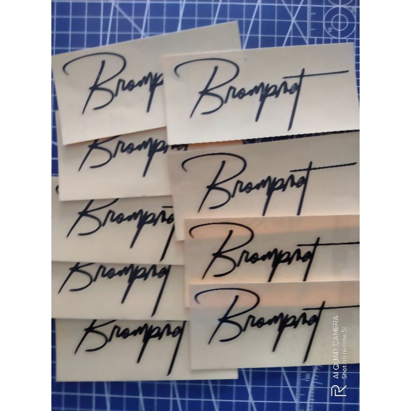 

murah !!! 2PCS cutting sticker Brompnot signature