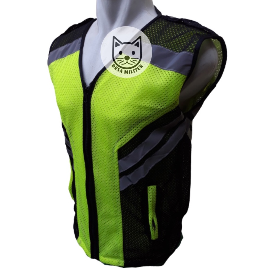 ROMPI SAFETY PROYEK IGA HITAM Rompi JARING MESH