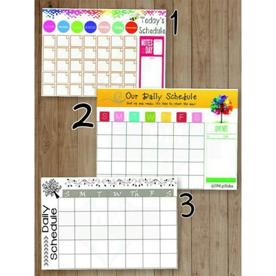 

Schedule Board Art Papan Jadwal Berseni