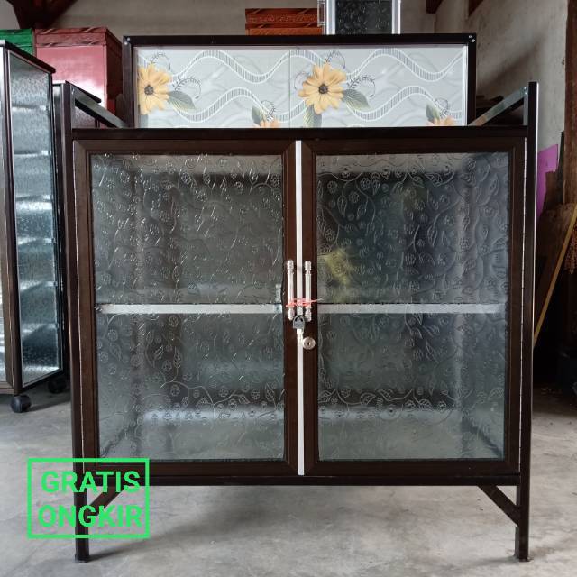 Rak Kompor 80 Aluminium Cokelat - Khusus SURABAYA / SIDOARJO