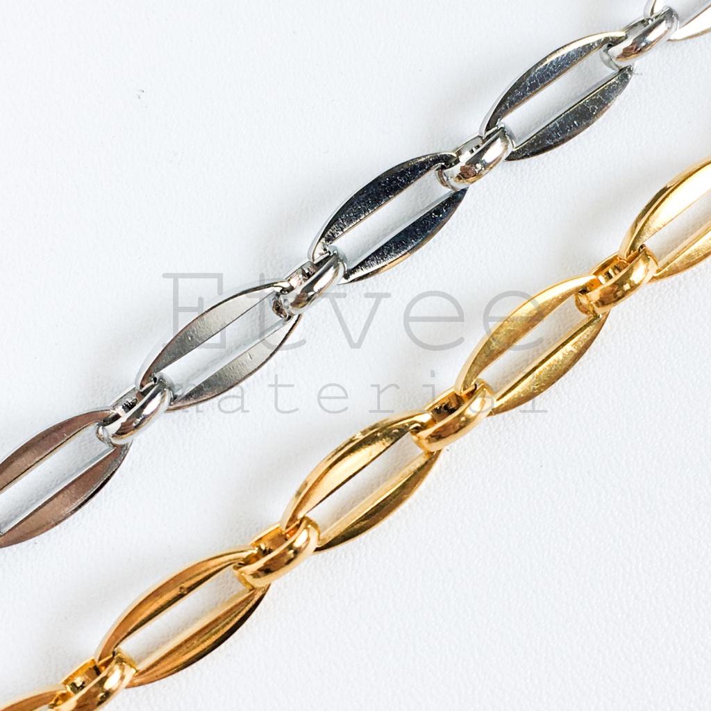 (METERAN) buckle chain rantai buckle panjang model baru stainless steel titanium anti karat