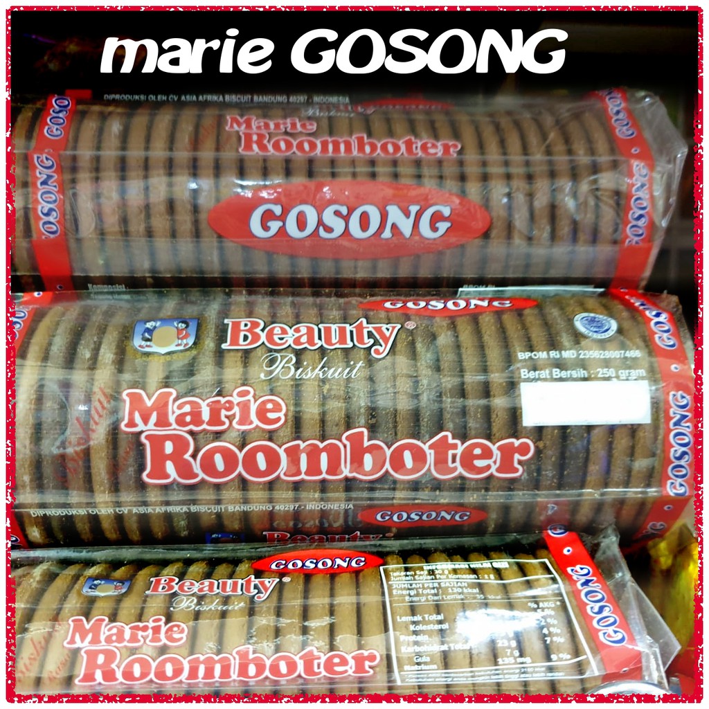 

roti MARIE GOSONG biskuit Marie Roomboter biscuit 250gr