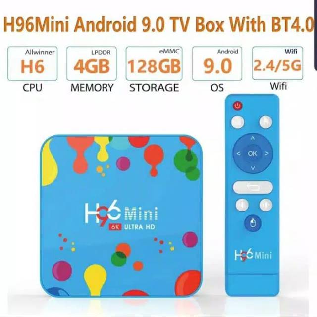 H96Mini Android TV Box 4GB/128GB