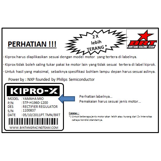 Kiprok Brt Yamaha Jupiter Mx