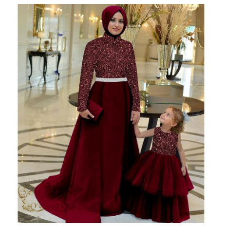 PRODUK TERBARU | BAJU GAMIS COUPLE/FAMILY COUPLE/BAJU WANITA/ IBU DAN ANAK/ BAJU SYAR'I