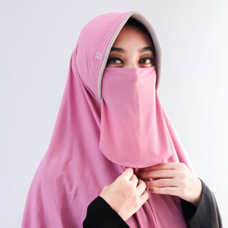 khimar bergo jersey jumbo | kerudung instan jumbo