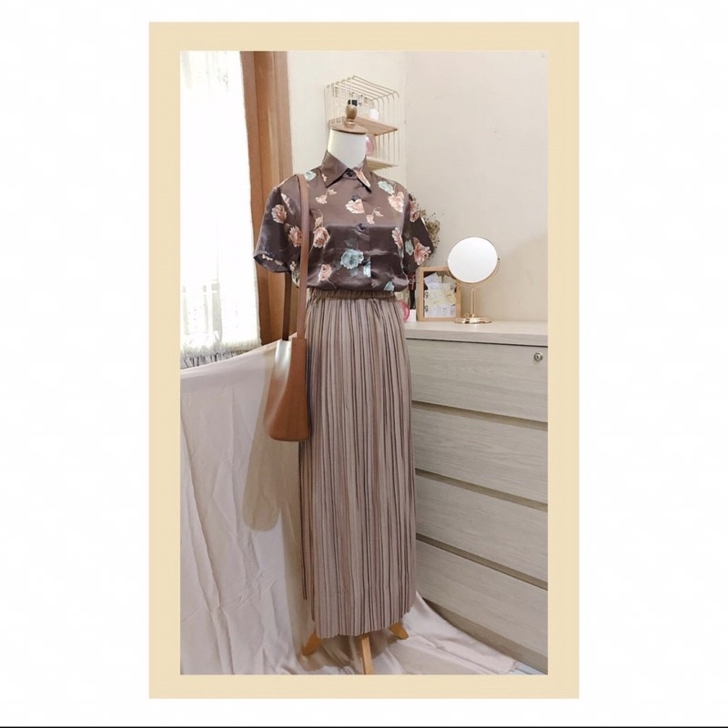 Plisket Skirt Import Korea / rok plisket premium