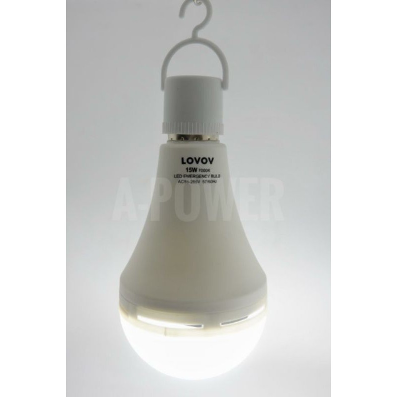 Lovov - Lampu LED Emergency Magic AC / DC 15W (Putih)