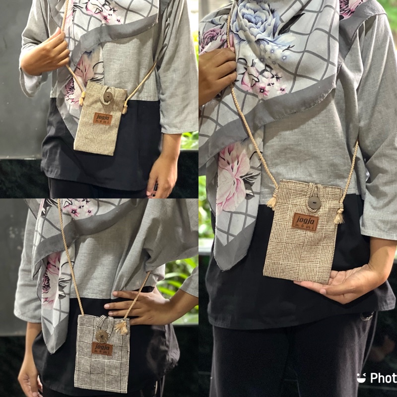 Sling Bag hp gail/goni premium kancing batok/tas oleh2 jogja