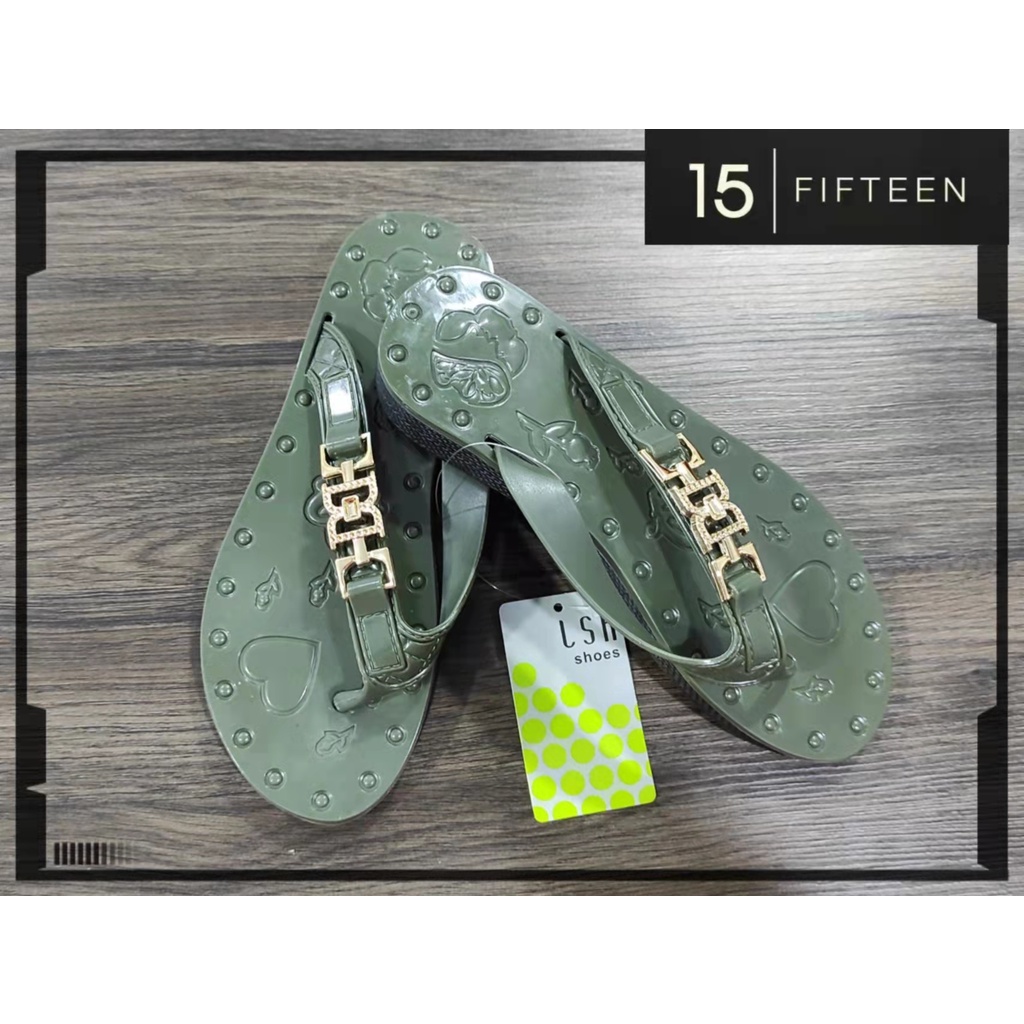 15 SHOP --- LSH - Sandal Wanita Jepit Slip On Sandal Jelly / outdoor