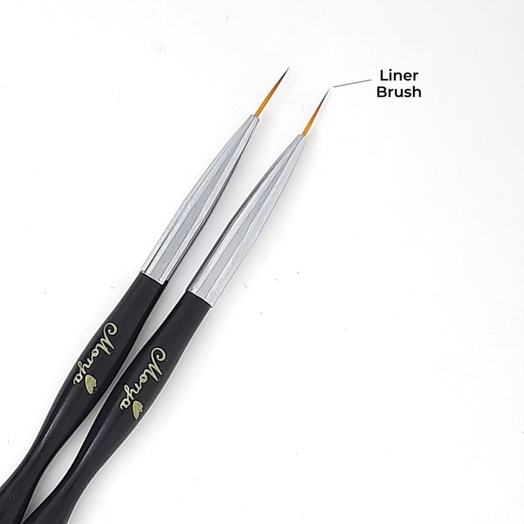 Brush Satuan Kuas Nail Art Liner Drawing Kutek Dual Brush 1 pcs