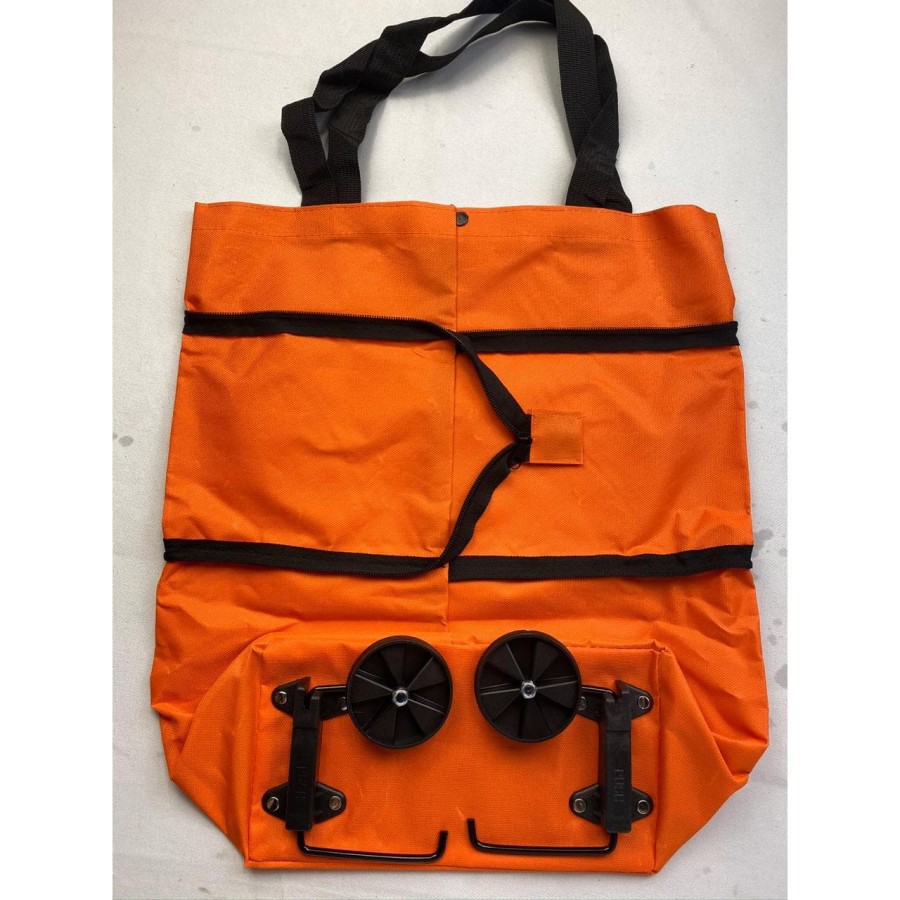 TAS TROLI BELANJA LIPAT RODA SERBAGUNA - TROLLY TROLY SHOPPING BAG - Random