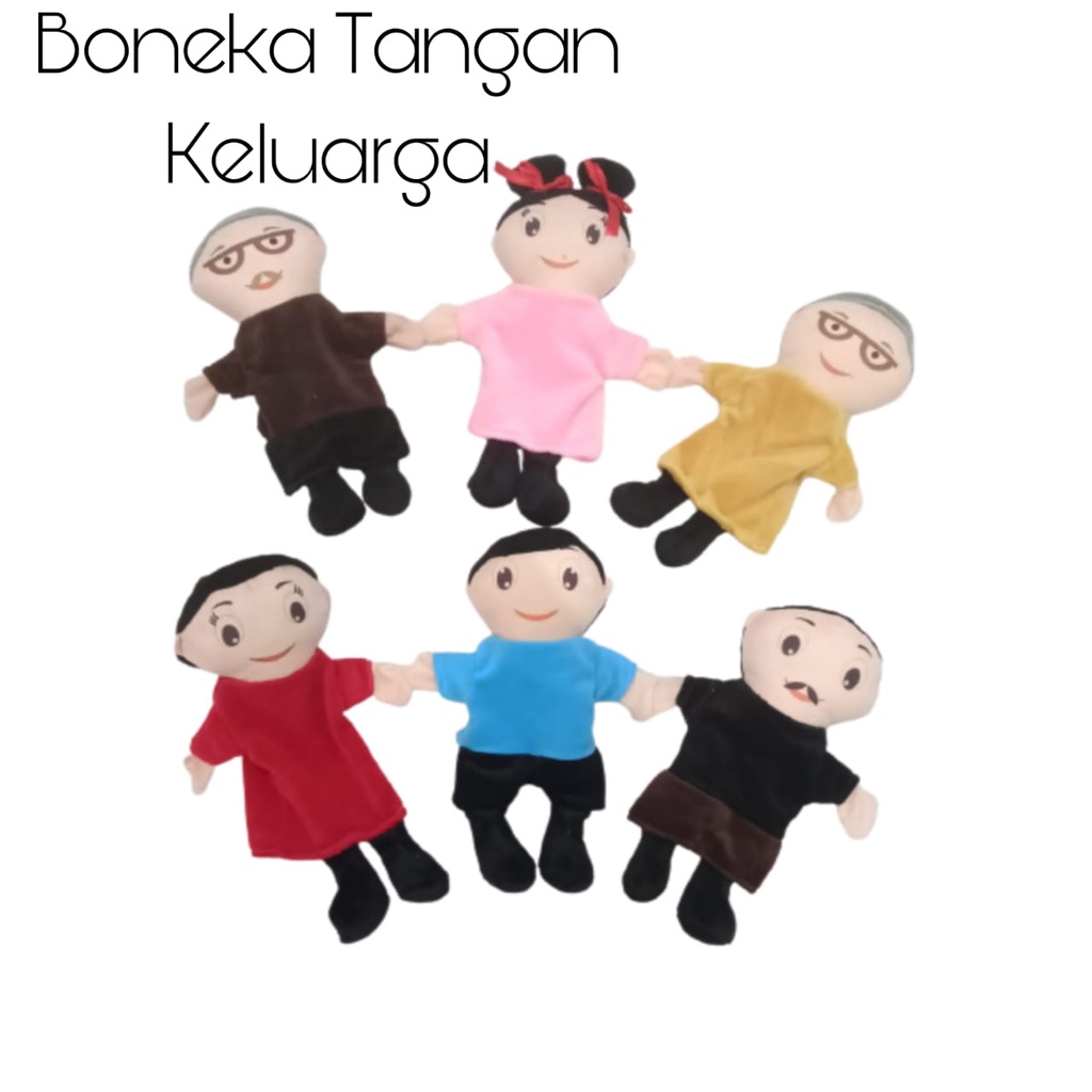 Boneka Tangan Karakter Keluarga | Boneka Edukasi I Handpuppet