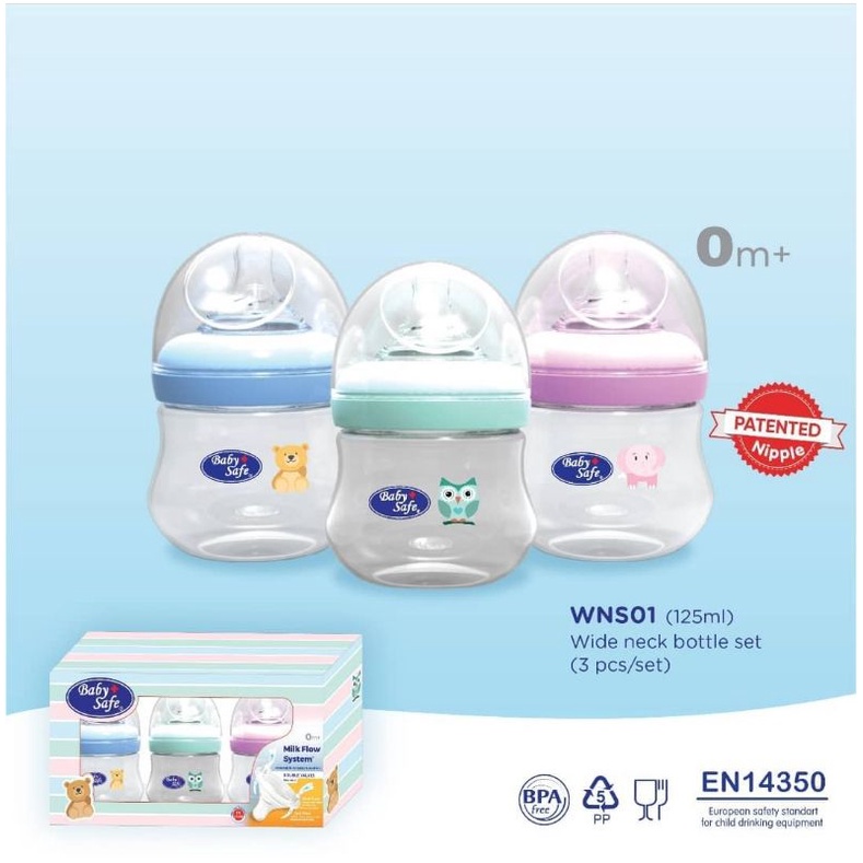 Baby Safe botol susu WNS 125ml 250ml