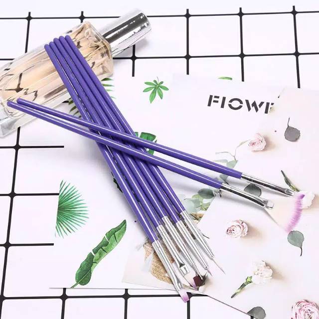

7pcs kuas painting acrylic / 7pcs nail acrylic painting