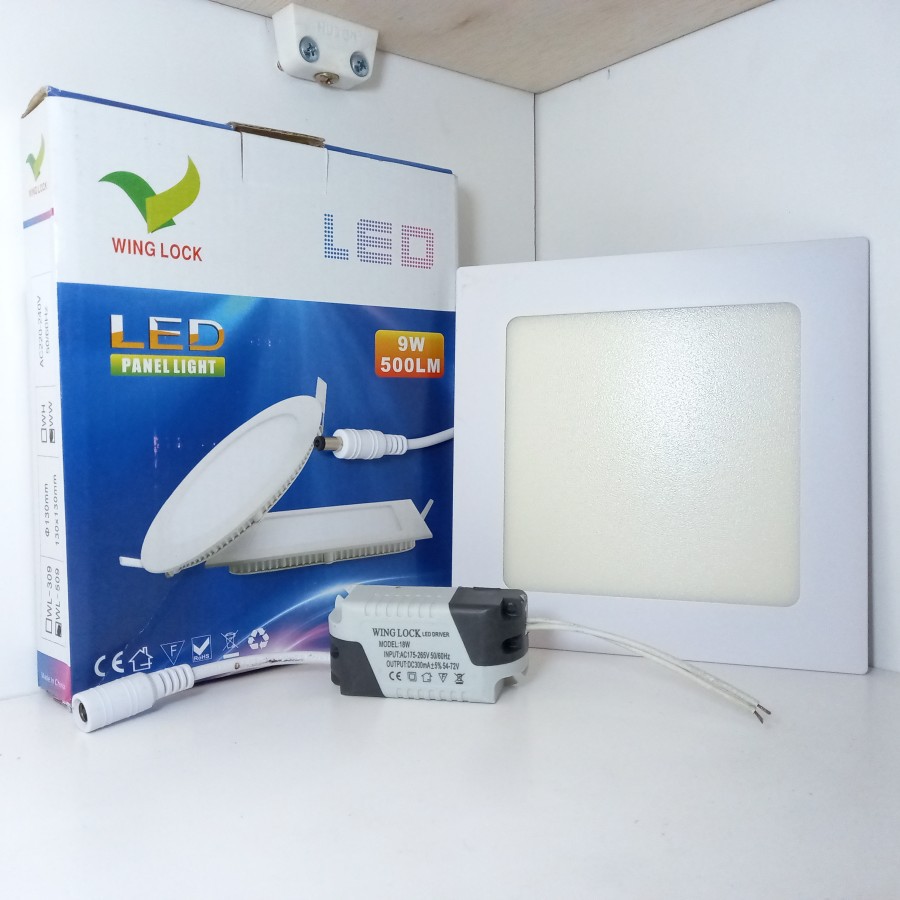 LAMPU DOWNLIGHT LED 9 WATT KUNING IB LAMPU PANEL LED 9w KOTAK INBOW