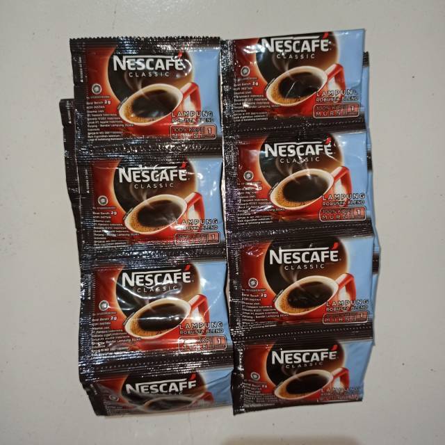 

Nescafe Classic 2 Gram Kopi (isi 10 pcs) Dalgona Coffee