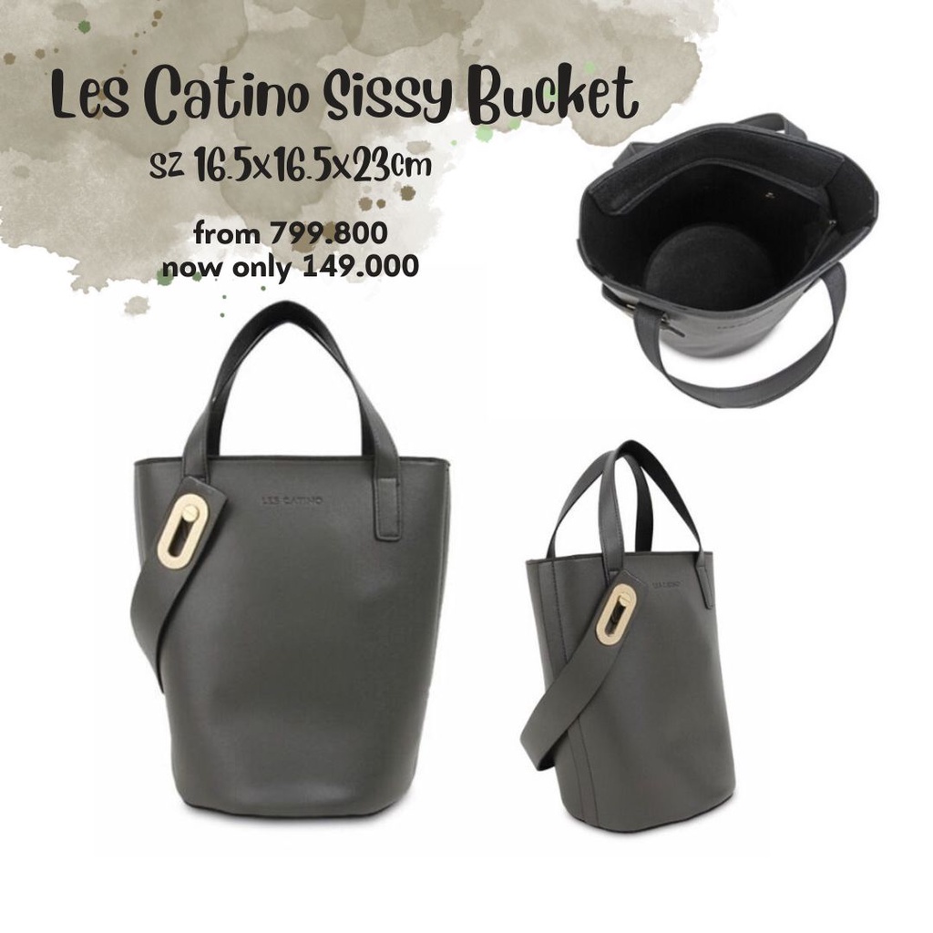 PASTI MURAH Tas Selempang Les Catino Sissy Bucket Dark Green ORIGINAL NEW