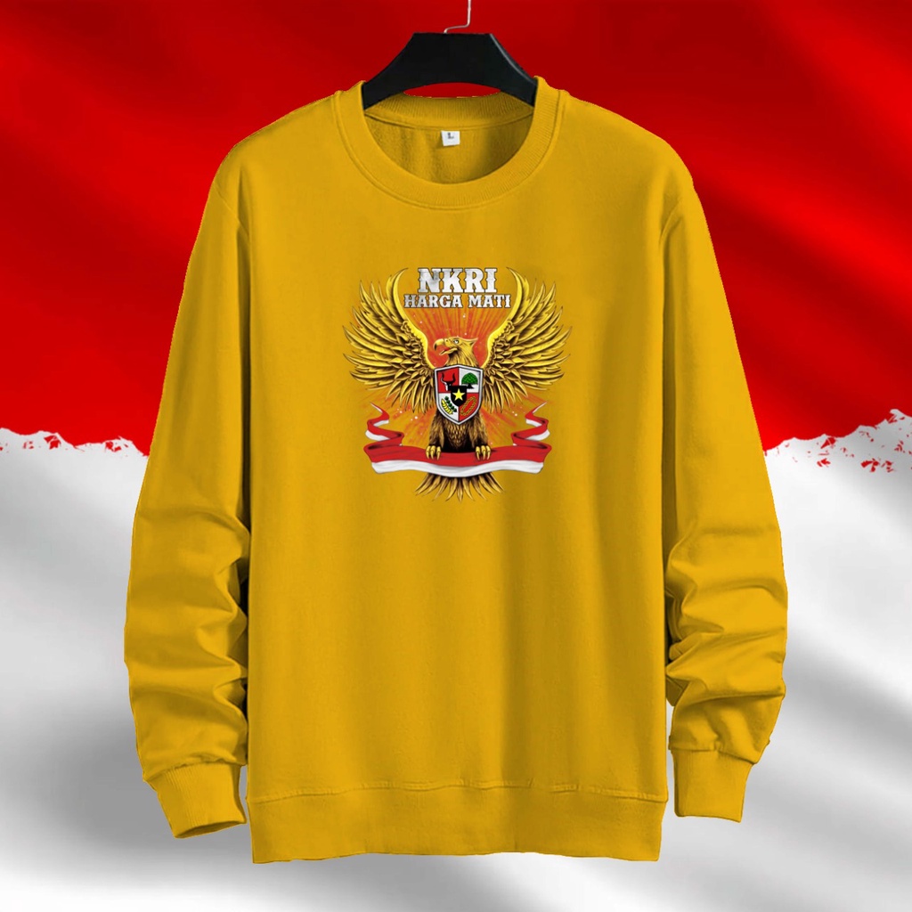 Baju sweater (DTF NKRI) Pria Lengan panjang /Outerwear/Sweater pria/Fashion pria/Sweater Pria Basic Jumper