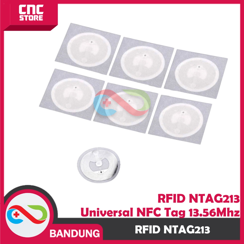 RFID NTAG213 UNIVERSAL NFC TAG 13.56MHZ ISO14443A NTAG 213 STICKER LABEL RF