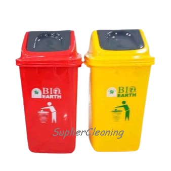 Tempat Sampah Tutup Goyang Green Leaf  60 Ltr (2052)