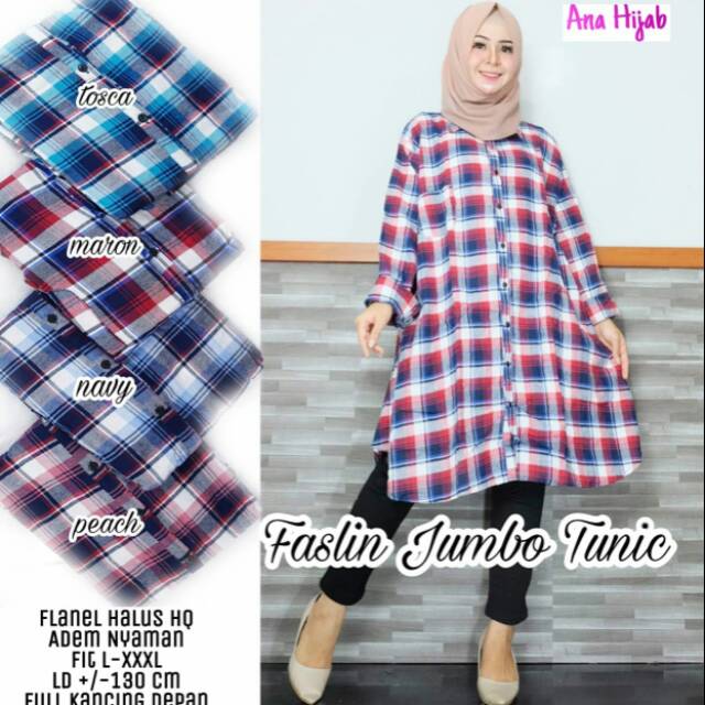 Faslin jumbo tunik ( ana hijab)