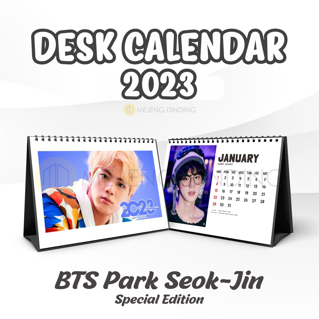 

KALENDER MEJA DUDUK 2023 LIPAT Park Ji-min JIMIN BTS / KALENDER JIMIN BTS KOREA / BOYBAND/ KPOP/KUALITAS HD LIMITED 2022 KUALITAS HD