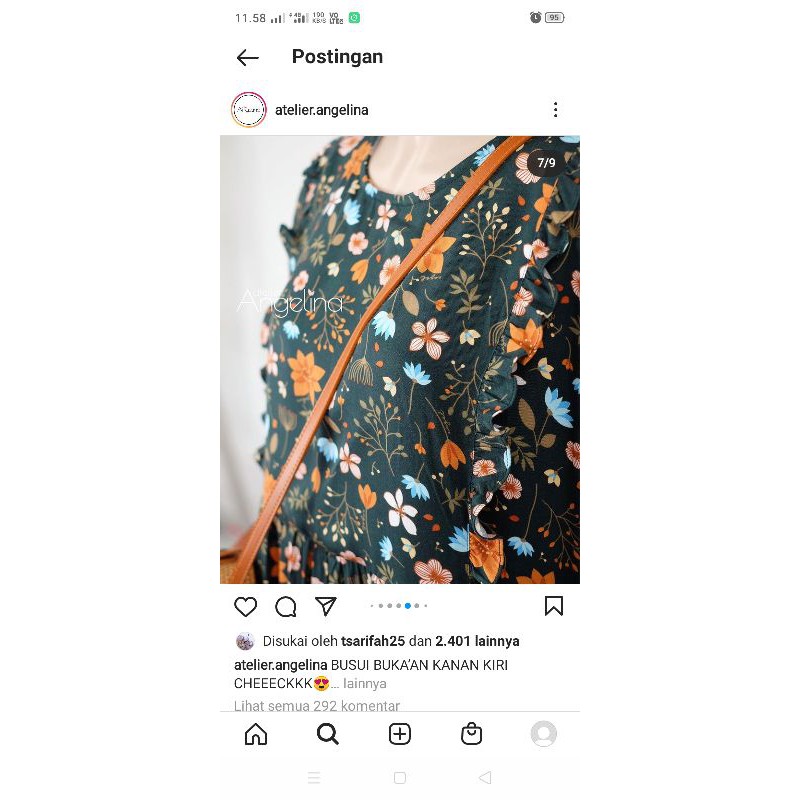 preloved SARAH DRESS GENIEFLO EMERALD By Atelier angelina