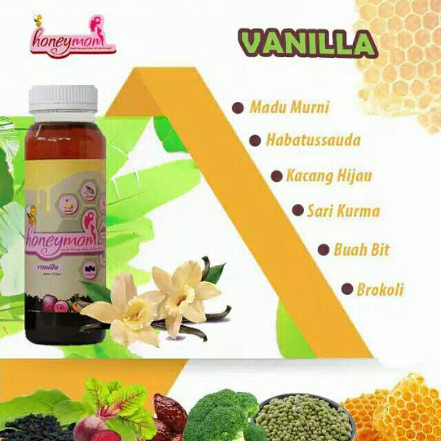 Ibu Hamil - Honeymom Madu Ibu Hamil Suplemen Dan Vitamin Ibu Hamil Anti Mual - Vanilla