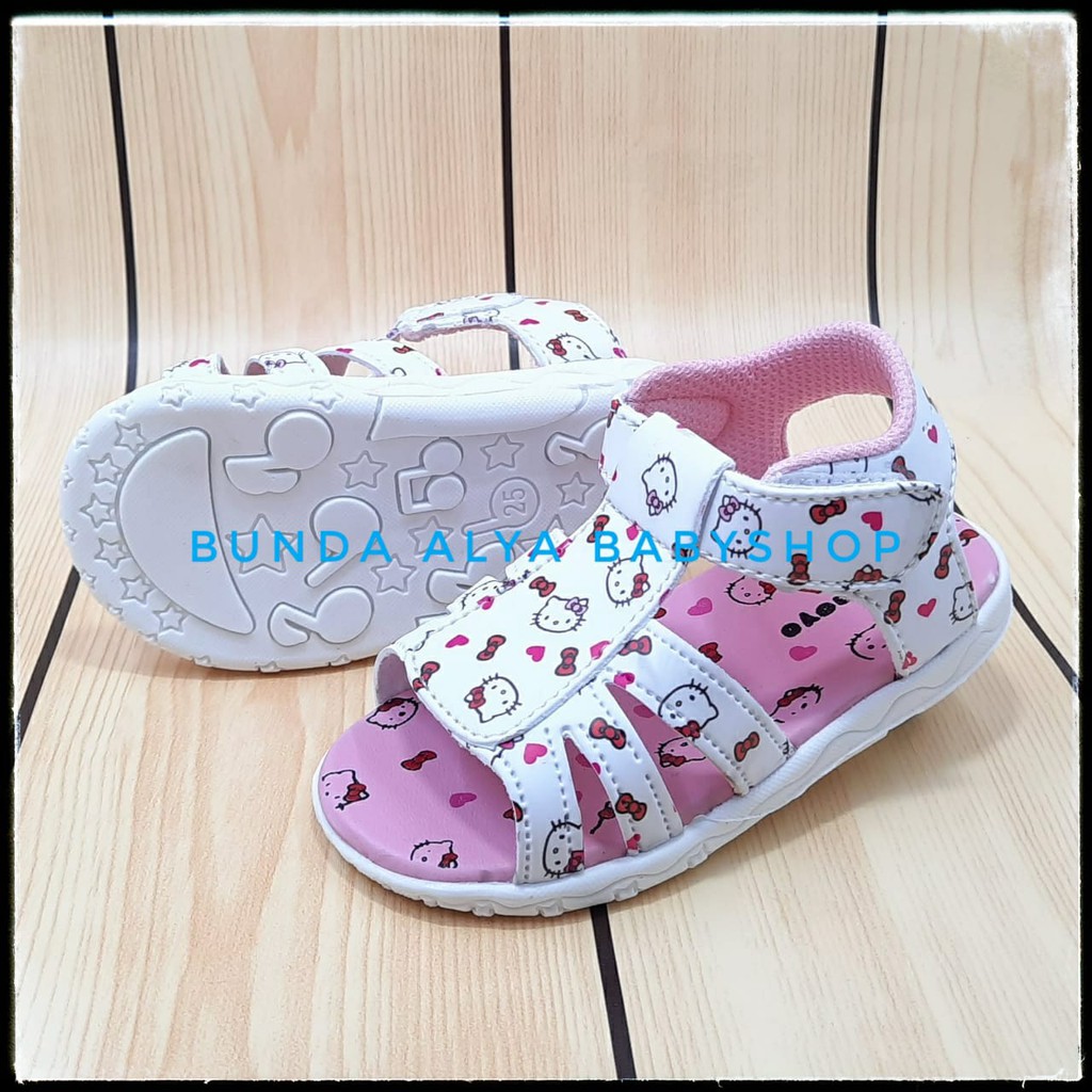 Sepatu Sandal Anak Perempuan Umur 8 Bulan 1 2 Tahun PINK - Sandal Anak Cewek Karet Anti Licin Size 22 - 25