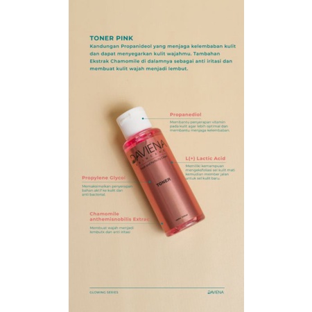TONER GLOWING DAVIENA SKINCARE | DAVIENA GLOWING SERIES