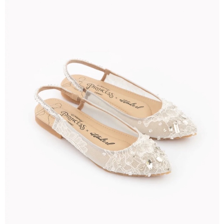 Ittaherl x Disney Princess Cinderella Vol. 2 Fairytale Pointy Backstrap Sky Sz 38