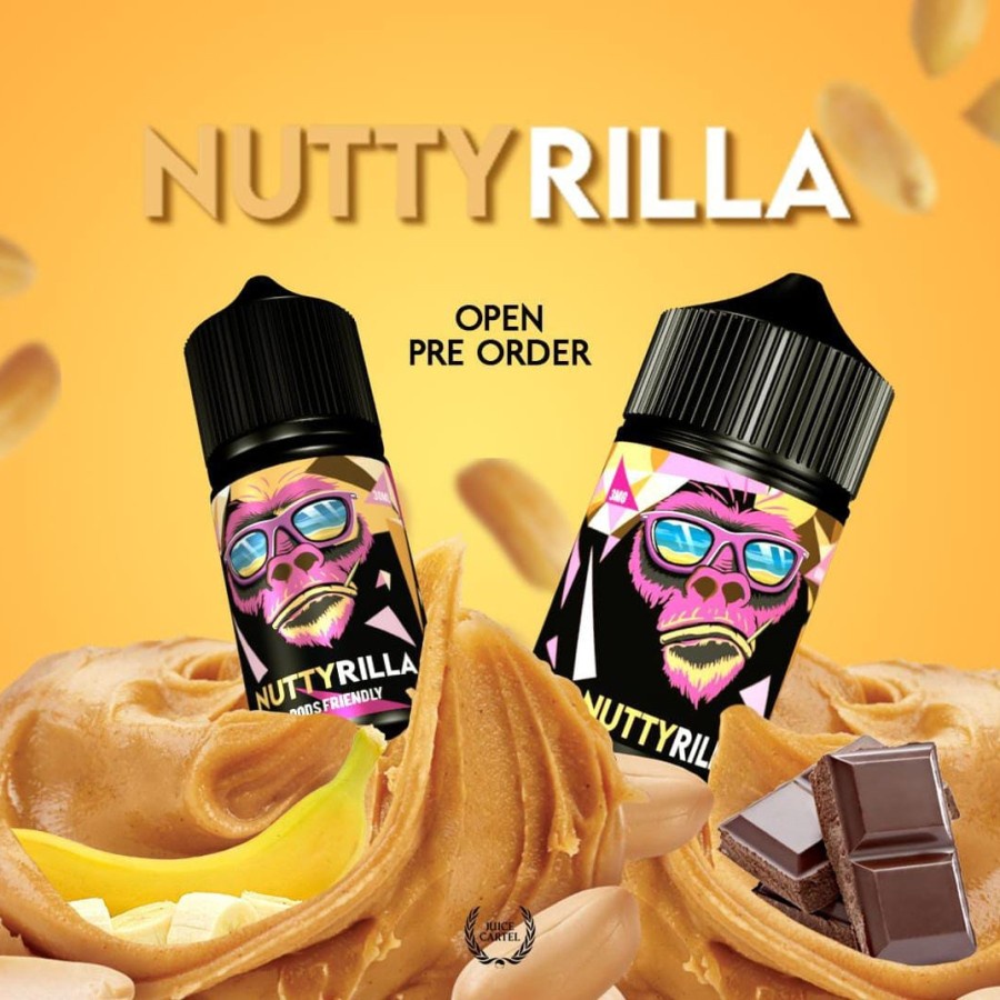 NUTTYRILLA NUTTY RILLA BANANA PEANUT BUTTER SMOOTHIES 30ML12MG PODS