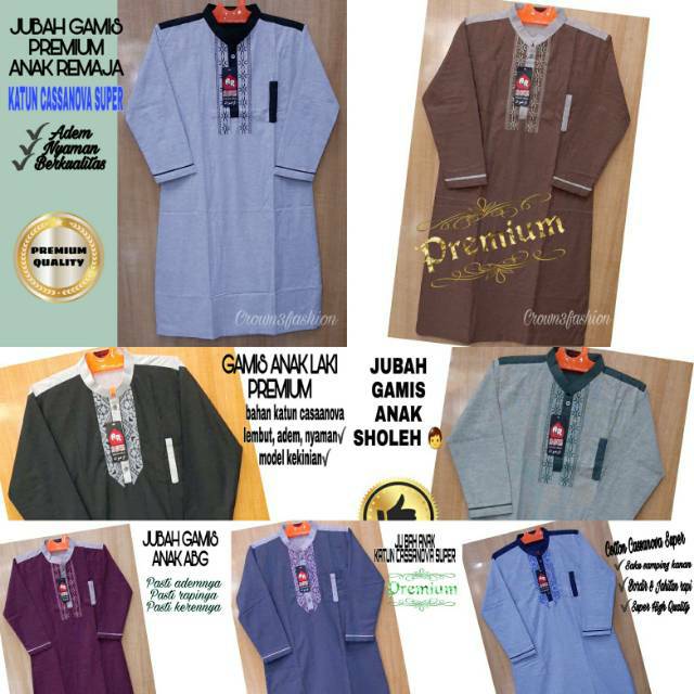 JUBAH GAMIS ANAK LAKI (ABG) TERBARU || Gamis Jubah Anak Katun ✔COD