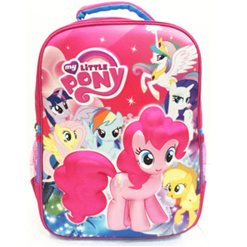 Tas Ransel Sekolah Anak SD kuda pony pinke pie 3D Timbul Hard Cover LB