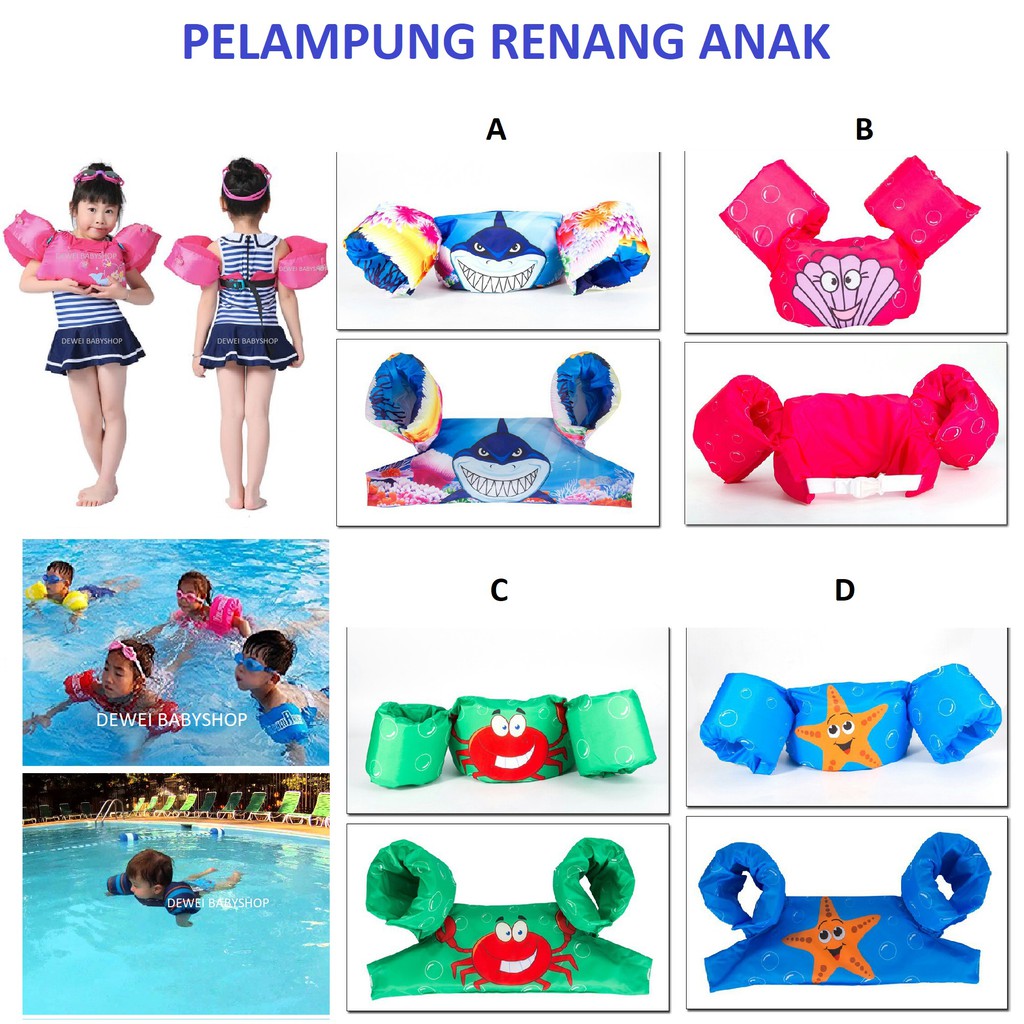  Pelampung  Renang Anak  Puddle Rompi Plampung Berenang 