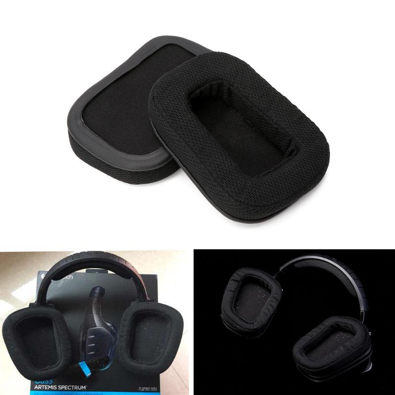 btsg Replacement Earpads Earmuff For Logitech G933 G633 Surround Gaming Headphones