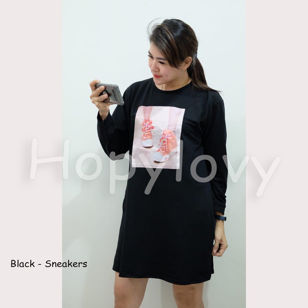 HOPYLOVY - SUPER SALE Tunik Wanita Jumbo Terbaru dengan Aplikasi Import Efanda