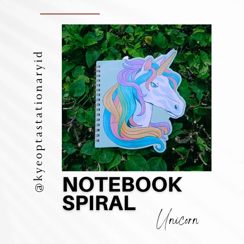 

Notebook Unicorn / Buku Catatan Unicorn / Notebook Spiral / Buku Catatan Spiral / Notes Unicorn