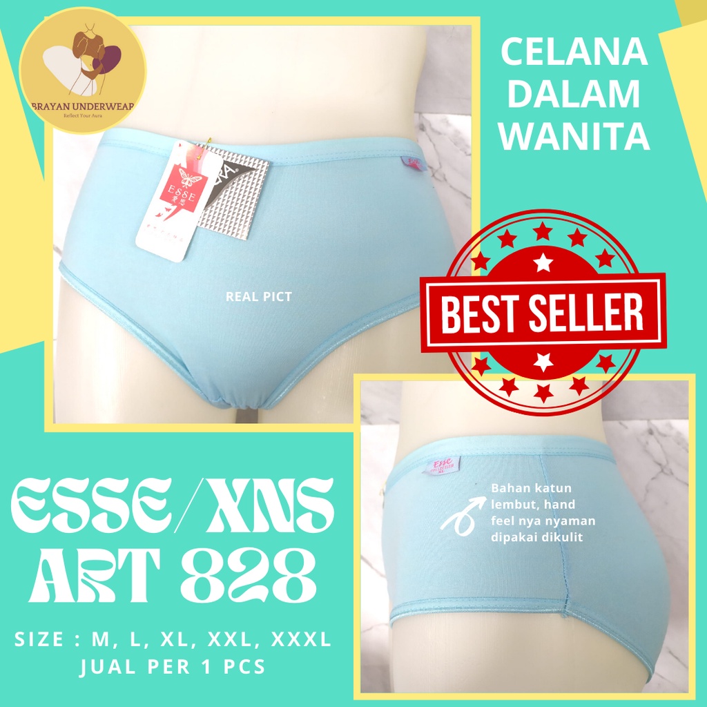 [ 6PCS ] CD WANITA DEWASA ESSE/XNS [ 828 ] Uk M.L.XL.XXL.XXXL - Celana Dalam Wanita Dewasa Remaja Bi