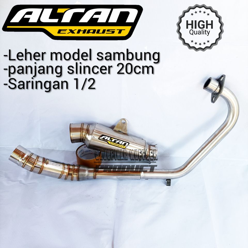 KNALPOT ALTAN RACING EXHAUST KOMPETISI SHORT