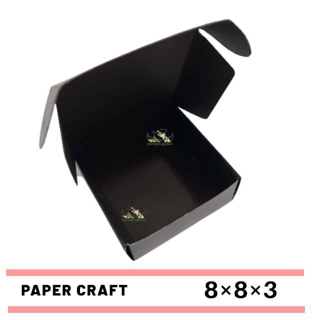 

Box packaging Black 8x8x3 (5pcs)