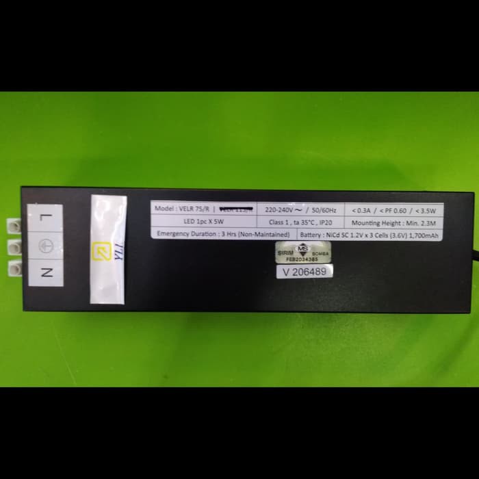 Led Panel Emergency VELR75/R