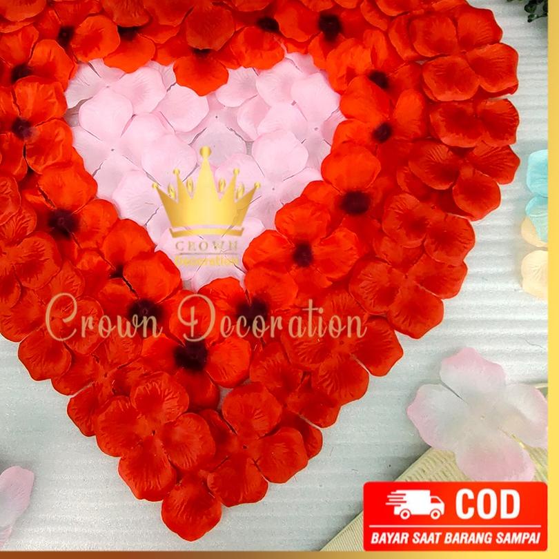 ✤ 500 GRAM ROSE PETAL (KELOPAK BUNGA MAWAR) MURAH - DEKORASI/ARTIFICIAL/BUNGA HIAS/PETALS/KARPET BUN