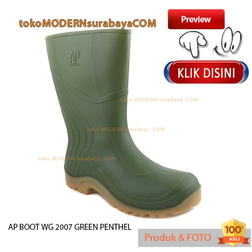 AP BOOT WG 2007 Hijau sepatu boots anti air sepatu banjir