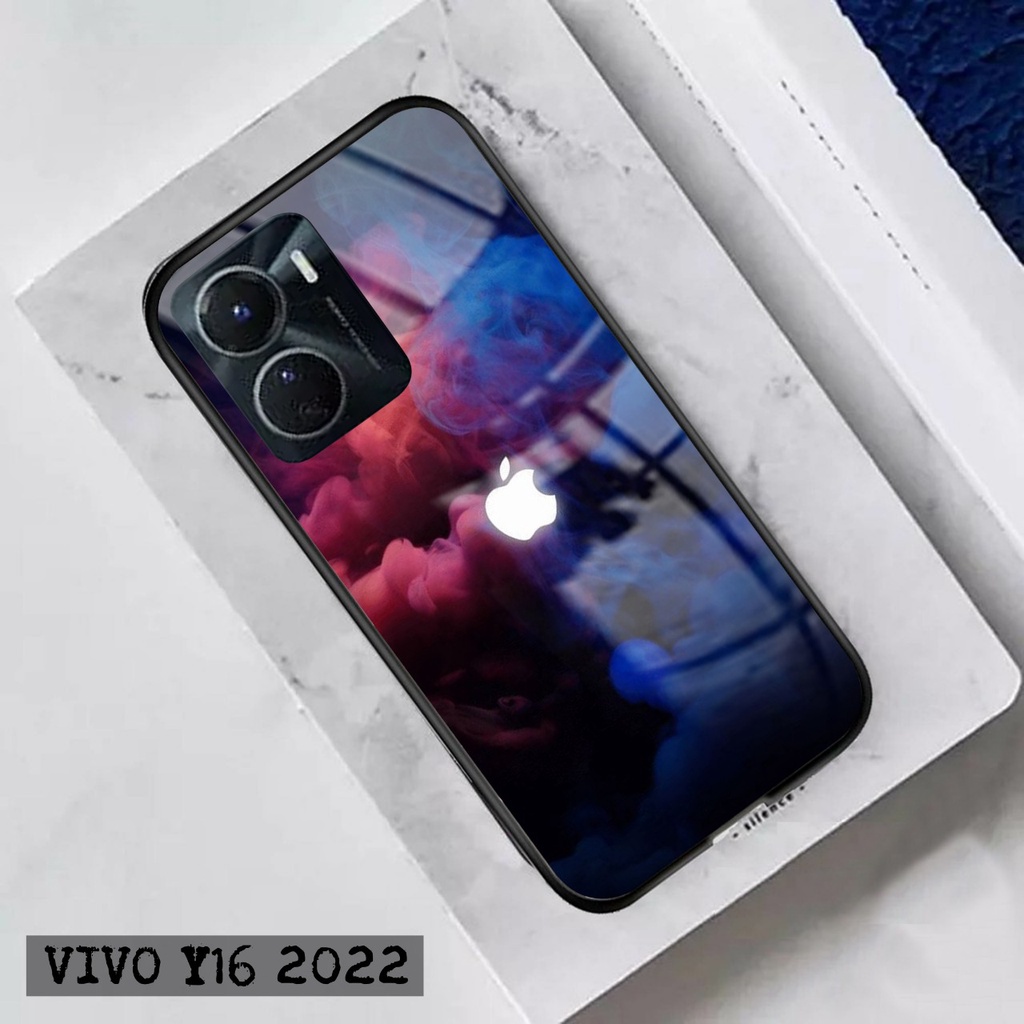 Softcase Glass Kaca VIVO Y16 2022 Terbaru [FC11] Case Motif VIVO Y16 2022 - Casing Hp VIVO Y16 2022 